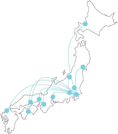 全国各地の配送拠点(ストックポイント)