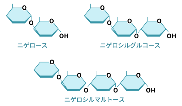 ニゲロース ニゲロシルグルコース ニゲロシルマルトース