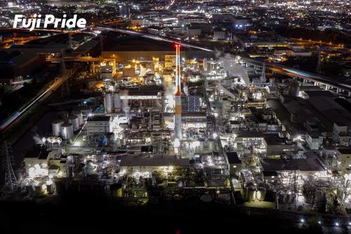 富士市工場夜景の撮影に協力しました